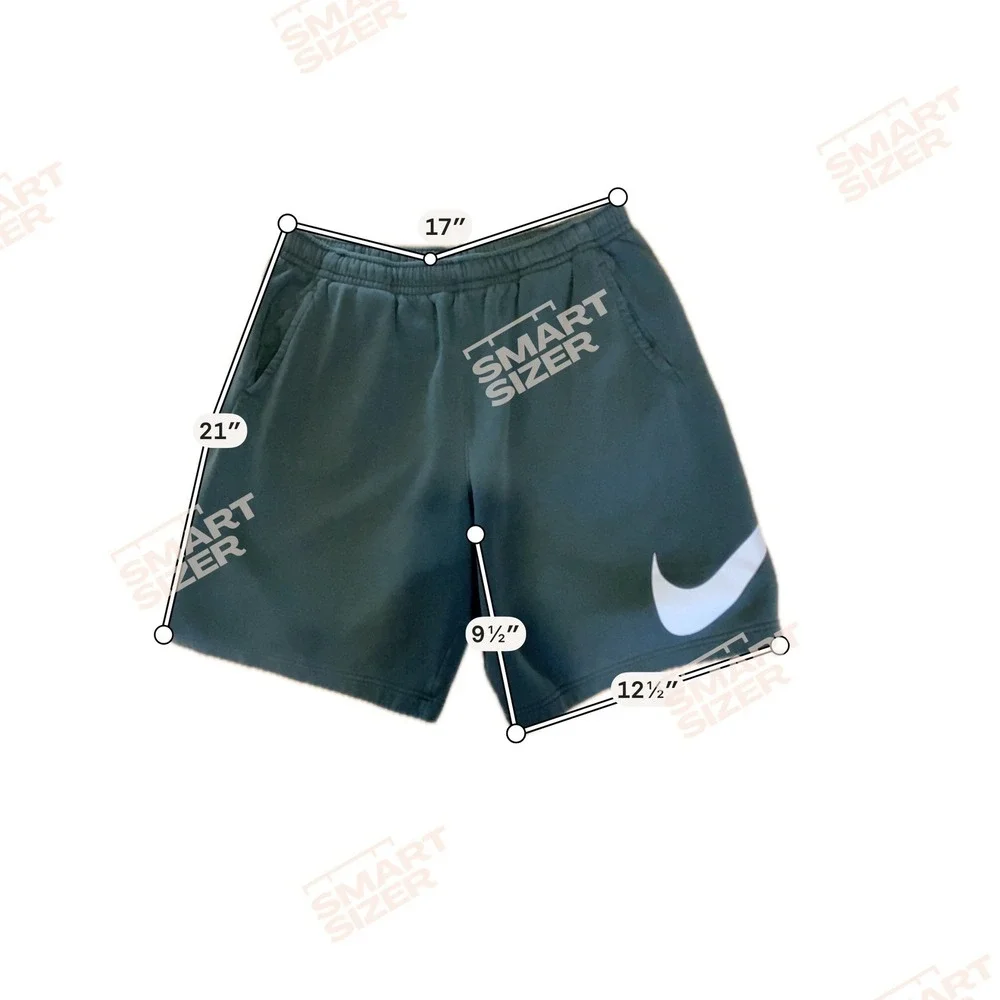 Nike Mens Club Fleece Shorts XL Green Oversized Swoosh Athletic Gym Sportswear